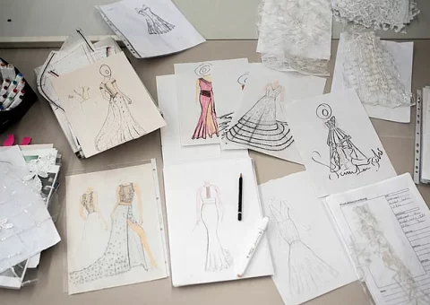 [:de]Modeskizzen sind die wichtigsten Bestandteile einer Produktion - egal ob Brautjungferkleider, Abiball, Standesamt, Hochzeitsgast, Schwangerschaftkleider, Brautmütter, Trauzeuginnen oder Tanzbegleitung am Abschlussball. Wir entwerfen für euch jeden Kleidestil.[:]