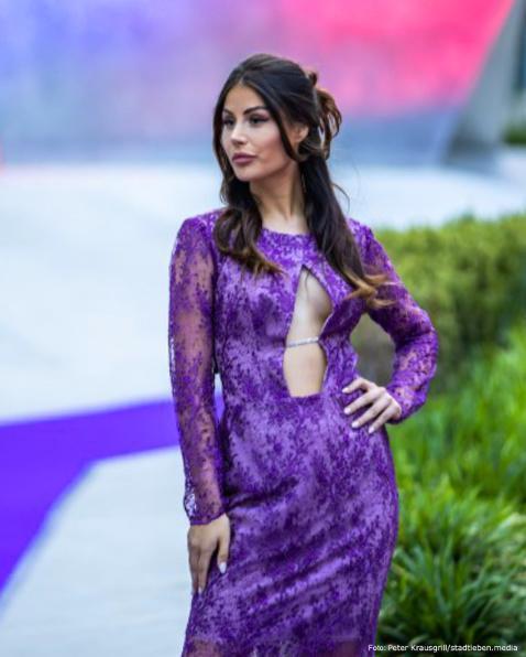 Abendkleid Lavendel